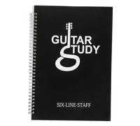 TOGEVAL Quaderno di Musica per Chitarrista Formato A4 Pagine Staccabili Resistente in Carta e Pp Nero, Leggero e Portatile, per Principianti per Mettere in Zaino o Borsa Chitarra