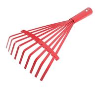 TOGEVAL Rastrello Multifunzionale in Acciaio senza Manico per Giardinaggio, Utensile Manuale per Pulizia Foglie e Dissodamento Terreno, Attrezzo da Giardino a 9 Denti per Prato e Orto