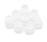 TOGEVAL Ricambio Testine per Macchina Viso Ossigeno 8 Pezzi, Accessorio Plastico Pratico e Sicuro per Pulizia Piccolo Getto di Bolle D'acqua Ossigenata