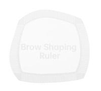 TOGEVAL Righello Stencil per Sopracciglia in Plastica Riutilizzabile, Strumento Guida per Modellare e Mappare Precisione, Accessorio Compatto per Trucco Personale e Professionale, Adatto