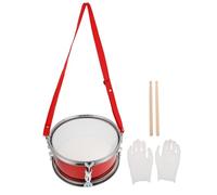 TOGEVAL Rullante per 11 Pollici Rosso Luci Strumento a Percussione Educativo Leggero e Resistente Giocattolo Musicale per Apprendimento e Sviluppo Senso del Ritmo Adatto per Famiglie e