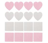 TOGEVAL Salviette per Extension Ciglia 4 Confezioni Monouso a Forma di Cuore e Quadrato Dischetti di Cotone senza Pelucchi per Rimozione Colla Ciglia unghie e Pulizia Palpebre per Uso