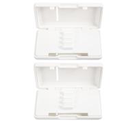 TOGEVAL Scatola Porta Ance per Oboe e Sassofono in Plastica ABS Bianca Custodia Protettiva da 6 Scomparti Fessure di Sicurezza Organizer Portatile per Musicisti Professionisti e