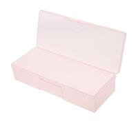 TOGEVAL Scatola Strumenti Unghie Rosa Trasparente Compatta Organizer One per Strumenti Manicure e Accessori Nail Art Multipurpose