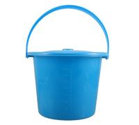 TOGEVAL Secchio per Orinatoio Portatile 3000 Ml con Maniglia e Coperchio Anti-perdite, Contenitore per Urina Graduato in Plastica Blu, Vasino da Comodino per Anziani e Assistenza
