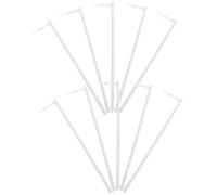 TOGEVAL Set 10 Pezzi Aste per Mulino a Vento in PVC Bianco Riutilizzabili Barre di Ricambio Compatte per Girandole Fai da Te Pali Portatili per Decorazioni da Giardino e Progetti