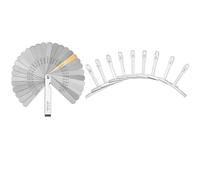 TOGEVAL Set 2 Pezzi Calibro di Misurazione del Raggio e Spessimetro per Chitarra, Righello Professionale Scala Nitida, Strumenti Compatti per Liutai, per Regolazione e Manutenzione