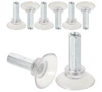 TOGEVAL Set 2 Pezzi Supporto Base in Gomma Ventose e Viti per Tritacarne, Stabilizzatore Antiscivolo per Affettatrice Carne, Ricambi Utensili Cucina per Macchine Taglio Manzo e Agnello