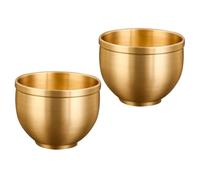 TOGEVAL Set 2 Pezzi Tazze da Tè Vintage in Ottone Stile Retrò Design Unico e Robusto, Tazze da Tè Antiche Pratiche per Uso Domestico
