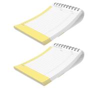 TOGEVAL Set 2 Quaderni a Spirale Superiori 21X14 CM Agenda a Strappo Blocchi per Checklist e Tracker Abitudini Diario Organizzatore Portatile per Produttività e Appunti Ufficio Scuola