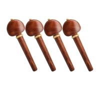 TOGEVAL Set 4 Piroli di Accordatura in Legno di Palissandro e Bosso per Violoncello Accessori per Strumenti Musicali a Corda Parti di Ricambio Manopola Antiscivolo per Uso Orchestra e
