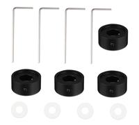 TOGEVAL Set 4 Protezioni Pedale Interruttore Effetti per Chitarra in Lega di Alluminio con Cuscinetto in Silicone, Copri Pedale Topper Antiscivolo per Pedalboard Effetti, Finitura