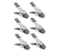 TOGEVAL Set 6 Morsetti a Molla per Fondale da 4 Pollici in Ferro Ispessito Cuscinetto Antiscivolo Clip per Fotografia Modellismo e Falegnameria Serraggio Stabile e Impugnatura