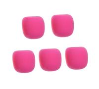 TOGEVAL Set da 5 Coperture Microfono in Spugna Rosa Antivento Buona Elasticità e Facile da Montare, per Microfoni da Podcast e Registrazioni