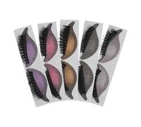 TOGEVAL Set da 5 Paia Adesivi per Trucco Occhi da Donna con Ombretto e Ciglia Finte Patch Adesive Delicate e Resistenti al Sudore per Look Rapido e Pelli Sensibili