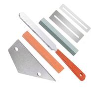 TOGEVAL Set Di Strumenti Per La Riparazione Di Chitarre Kit Completo Per Liutaio Lima Per La Coronatura Dei Tasti Protezioni Per I Bilancieri Pietre Abrasive