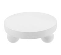 TOGEVAL Sgabello in Legno Mini Rotondo per Fotografia Supporto Decorativo Compatto e Naturale Accessorio Scenico per Newborn e Set Fotografici