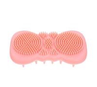 TOGEVAL Silicone per Bagno e Delicato e Pulizia Profonda Adatta Pelli Sensibili e Ragazzo Ragazza Multifunzionale per Corpo e Testa Rosa