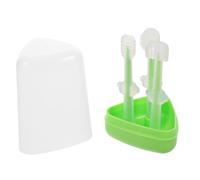 TOGEVAL Spazzolino da Denti Pulisci Lingua Gentile per Ragazzo Ragazza e Set in Silicone Morbido Supporto Trasparente Igienico la Orale dei Ragazzo Ragazza