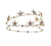 TOGEVAL Sposa in con Stelle Cinque Punte Fascia e Resistente per Matrimonio Feste e Cosplay Accessorio per Acconciature
