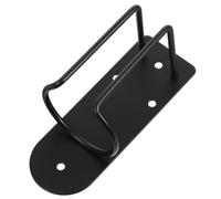 TOGEVAL Staffa elettrica clipper organizzatore di prodotti per Porta asciugale a parete montata supporto di ricarica per tagliacapelli vassoio di salone Acciaio inossidabile Nero