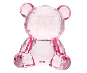 TOGEVAL Statuetta Multifunzione a Forma di Orso Trasparente in Acrilico, Decorazione da Tavolo e Giardino per Ragazzo Ragazza, Ornamento Piccolo Orsetto Resistente e Adorabile