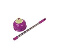 TOGEVAL Sturalavandini Manico Lungo, Sturalavandini a Ventosa in Gomma Manico in Acciaio, per WC e Scarichi Domestici, Potente Aspirazione e Pulizia Efficiente, Utensile per Bagno