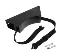 TOGEVAL Supporto a Parete per Cilindro di Ossigeno da 40l con Cinghia Regolabile, Staffa di Montaggio Nera per Bombole, Adatto per Uso Domestico, Camper e Barca