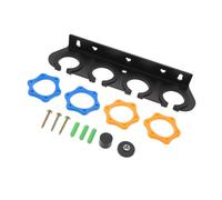 TOGEVAL Supporto da Parete per Microfono Wireless 4 Fori, Staffa di Montaggio Multi-microfono Stabile in Metallo, Clip per Asta Microfonica, per Studio, Karaoke e Sale Riunioni