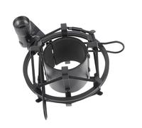 TOGEVAL Supporto Microfono da Scrivania in Metallo Regolabile Stand Mic con Braccio Sospeso per Streaming Staffa Vibrazione Nero Adatto Microfoni Condensatore e Accessori Audio