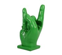 TOGEVAL Supporto per Bacchette Batteria Espositore Elegante in Resina Verde Robusto e Resistente alla Deformazione Forma di Mano Gesto Rock per Batteristi