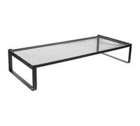 TOGEVAL Supporto per Monitor e Laptop in Ferro Smontabile, Organizer da Scrivania Ergonomico per Ufficio, Mensola Portaoggetti per Spazio di Archiviazione e Postura Sana