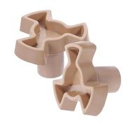 TOGEVAL Supporto Piatto Girevole a Y per Forno a Microonde, 2 Pezzi, Ricambio Compatibile, Installazione senza Attrezzi, Parte Essenziale per Giradischi Stabile