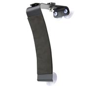 TOGEVAL Supporto Piedi Classica per con Chitarra Ventosa Regolabile e l'affaticamento Poggia in Lega Eva Nero, Riduce per Mandolino