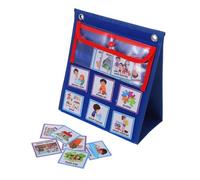 TOGEVAL Tabella Programmabile da Parete Calendario Routine Quotidiana e Comportamenti per Casa Lavagna Cancellabile per Autodisciplina e Apprendimento Parole Adatta e Bambine