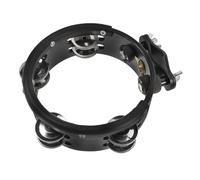 TOGEVAL Tamburello per Batteria Montato a Clip, Campanelli a Mano Rotondi da 6 Pollici, Accessorio per Set di Percussioni Suono Brillante, Adatto a Vari Generi Musicali e Performance Live