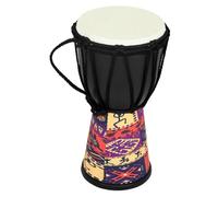 TOGEVAL Tamburo Djembe Pelle Artificiale per Ragazza e Principianti Nero e Corpo in Pvc Strumento a Percussione Leggero per Performance e Lezioni Musicali