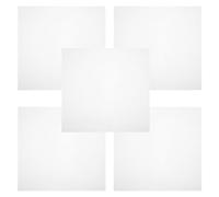 TOGEVAL Tappetini Essiccatori di Alimenti in Silicone Quadrati 5 Pezzi Bianco Microforati Riutilizzabili per Frutta e Verdura Non Stick