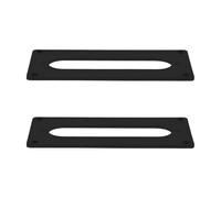 TOGEVAL Telai per Pickup in Metallo per Chitarra Elettrica 92x46 Mm, Set da 2 Anelli di Montaggio Viti, Installazione Facile, Parti di Ricambio Resistenti per Uso Live e Domestico