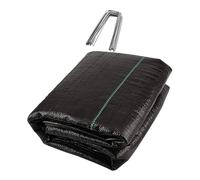 TOGEVAL Telo Pacciamatura Antierbacce con Picchetti Resistenti in PP per Giardinaggio e Traspirante e Durevole Protezione Termine per Aiuole e Vialetti