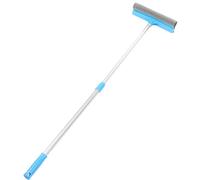 TOGEVAL Tergivetro Bifacciale in Plastica Impugnatura Antiscivolo Per Pulizia Finestre, Specchi e Porte Doccia Asta Estensibile 80 Cm Per Uso Domestico in Bagno e Cucina