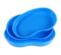 TOGEVAL Vassoio Medico in Plastica ABS Triplo 3 Scomparti a Forma di Rene Organizer per Pillole e Compresse Leggero e Igienico per Cliniche e Gestione Farmaci Ospedaliera