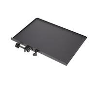 TOGEVAL Vassoio Supporto Microfono Metallo e Spugna 23x16.5 Cm per Live Streaming Accessorio per Sound Card Holder Storage Holder