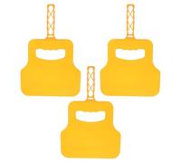 TOGEVAL Ventilatore Manuale per Barbecue in Plastica Giallo Set da 3 Pezzi Impugnatura Ergonomica Ventilatore Portatile per Grigliate All’Aperto e Distribuzione Uniforme del Calore