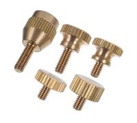 TOGEVAL Vite di Serraggio per Sassofono Dorata Set 4 Pezzi per Manico Curvo e Ricevitore, Accessorio Resistente e Leggero per Riparazione Sax Alto Tenore Contralto, Compatibile Strumenti