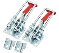 Toggle Clamp 2pz Fibbia in Metallo GH431Chiusura a Leva Regolabilein, Morsetti a Ginocchiera Chiavistello, Morsetti Utensile a mano Capacità di tenuta antiscivolo orizzontale a sgancio rapido