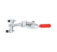 Toggle Clamp 318kg Clamping Force | Push Pull Clamp with Quick Release | Double Headed Clamp for Welding/Woodworking/Fixtures | 65.5mm Stroke
