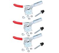 Toggle Clamp 3Pcs Vertical Quick Release | 90kg Clamping Force for Woodworking/Welding/Molding Applications | 60° Handle Opening Angle, Galvanized Iron Construction