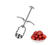 Togli Nocciolo Ciliegie - Wezalget Strumento snocciolatore | Snocciolatore Ciliegie | Acciaio Inox Denocciolatrice Sbuccia Torchio Strumento,Rimozione, per Frutta Ciliegia Pitter