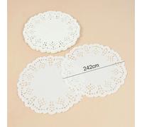 Toglietta delicata carta rotonda in pizzo per torta nuziale set 100 pz